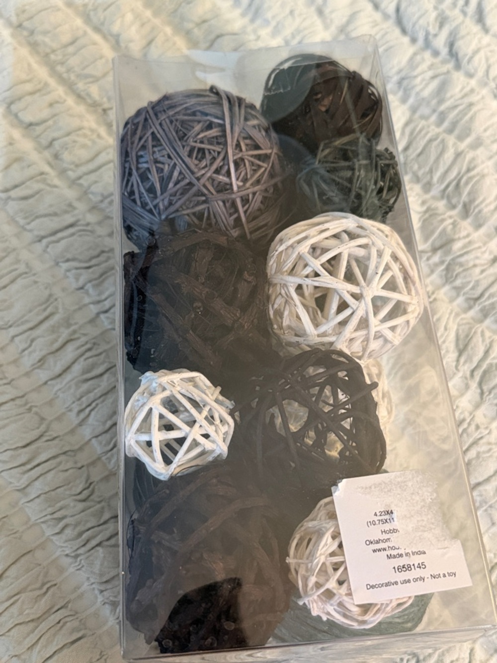 Vase Fillers Decorative Balls - Blue, White, Gray - Picture 2 of 2